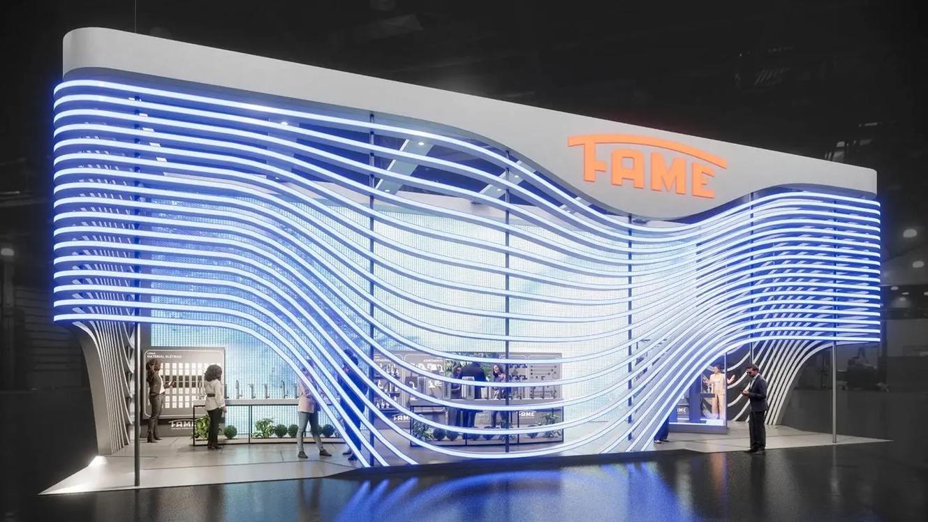 深圳广州展览会展台设计策划搭建效果图欣赏