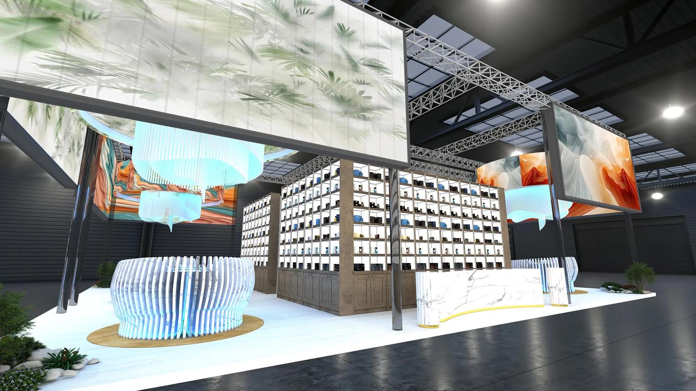 深圳广州展览会展台设计策划搭建效果图欣赏