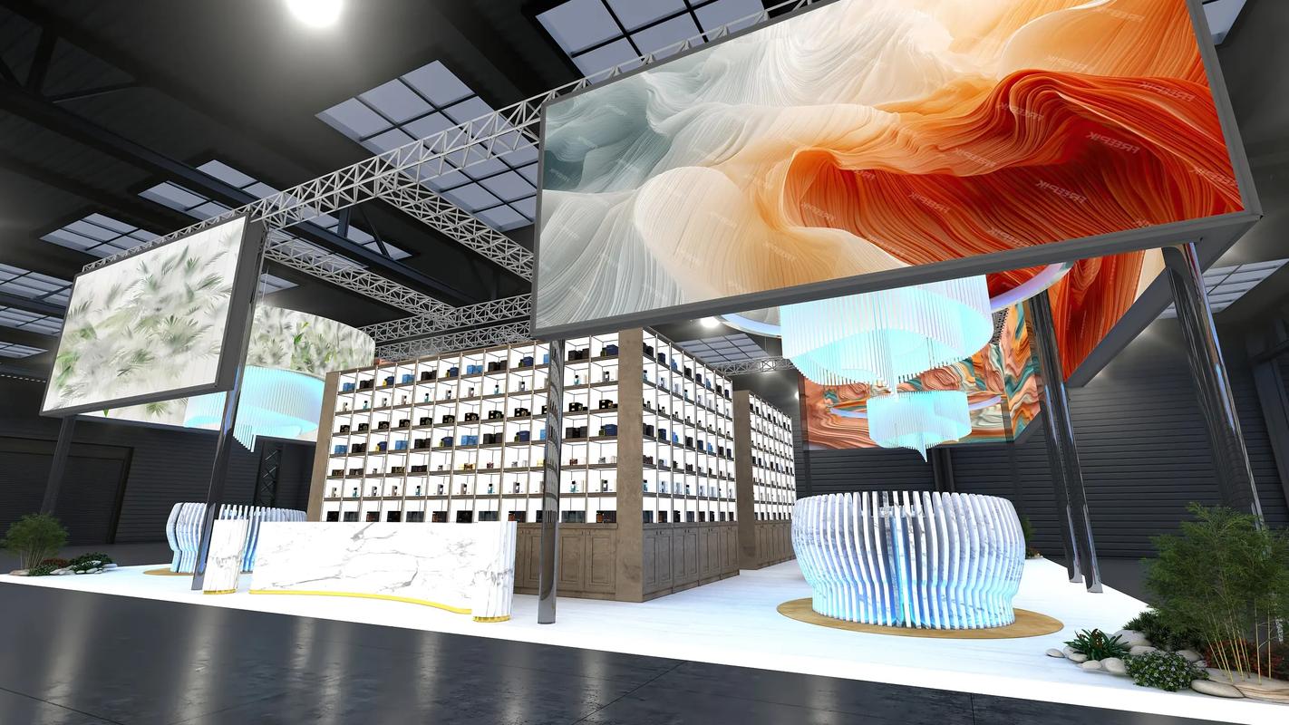 深圳广州展览会展台设计策划搭建效果图欣赏